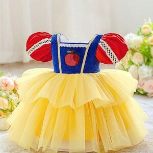 Charming Kids Costume with Red and Yellow Accents